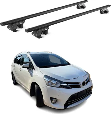Produktbild von Dachträger Grundtäger für Toyota Verso 2009-2018 5 tür 90kg Alu Schwarz 2x ABE