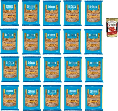 Produktbild von De Ceco De Cecco le Specialità Strangozzi N°212, 100% Italienisch Pasta Nudeln 20x 500g + Italian Gourmet Polpa 400g