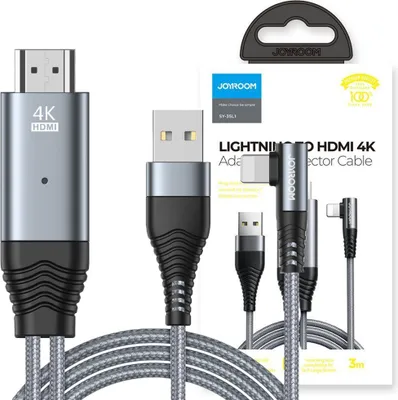 Obrázok produktu pre Joyroom Adaptér Z Lighning Na Hdmi 4K@60Hz Sivý (Sy-35L1)