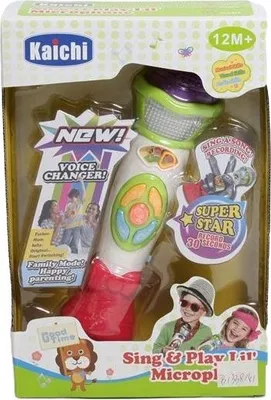 Produktbild von Kinder Mikrofon mit Aufnahmefunktion - Karaoke Spielzeug mit Melodien - Musikinstrument