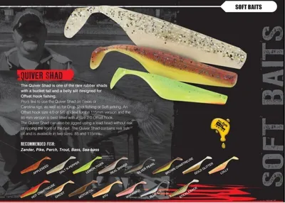 Produktbild von 6 Fox Rage Gummifische Quiver Shad Gummifisch 8,5cm, Farbe:Silver Pearl