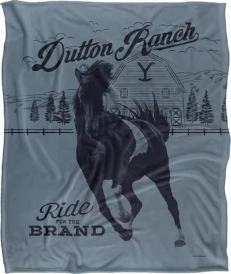 Produktbild von Yellowstone - "Dutton Ranch" Pferd Decke, Seidig, Supersoft TV23672 (Einheitsgröße) (Grau/Schwarz)