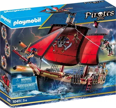 Produktbild von PLAYMOBIL 70411 Pirates Totenkopf-Kampfschiff