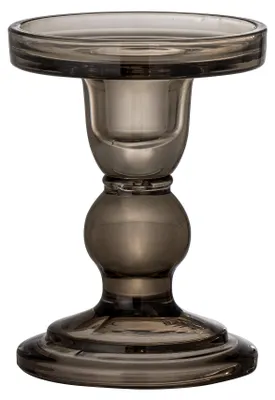 Produktbild von BLOOMINGVILLE | Joslyn Kerzenhalter, Grau, Glas | D8,5xH11,5 cm | 82053221