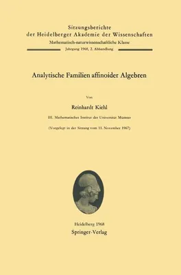 Immagine prodotto di Analytische Familien affinoider Algebren