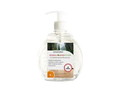 Obrázok produktu pre Ecoliquid ECOLIQUIDÁTOR, univerzálny čistiaci a dezinfekčný prostriedok, pomaranč, dávkovač 500 ml