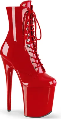 Produktbild von FLAMINGO-1020 Damen Booties von Pleaser, Rot Rot , EU 43, US 13