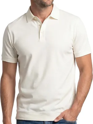 Produktbild von RAGMAN Basic Poloshirt Hochwertiges Material für n Komfort, Eleganter Kent-Kragen für stilvolle Effekte, Vielseitig kombinierbar für jeden Anlass offwhite S