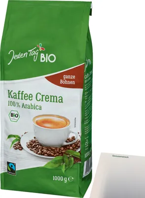 Produktbild von Jeden Tag  Kaffee Crema (1000g Packung) + usy Block