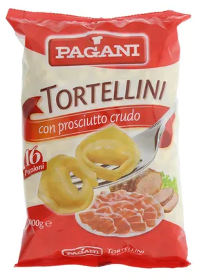 Immagine prodotto di Pagani Tortellini al prosciutto, 1000g – Ravioli freschi fatti a mano