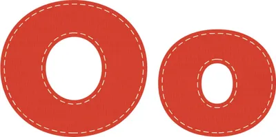 Produktbild von Crafters Edge Stanzform Sets Buchstaben A - Z : O Buchstabe: O