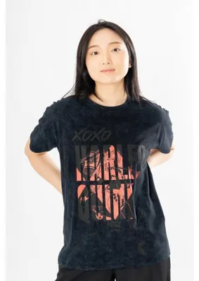 Produktbild von DC Comics T-Shirt Harley Quinn Acid Wash Xoxo Größe S