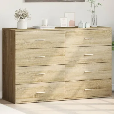 Obrázok produktu pre vidaXL Príborníky 2 ks Sonoma dub 60x39x80 cm Materiál na báze dreva