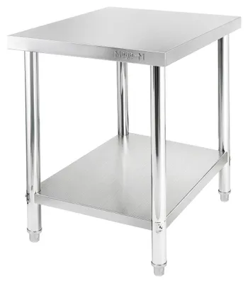 Zdjęcie produktu dla Stół gastronomiczny ze stali nierdzewnej centralny z półką Mega-M X STANDARD 60x70x85 cm