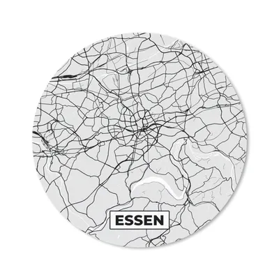 Produktbild von MuchoWow® Mauspad Mousepad Essen - Karte - Deutschland - Stadtplan 40x40 cm - Mousepads - Maus Mat - Pad - Mausunterlage - Schreibtisch Accessoires