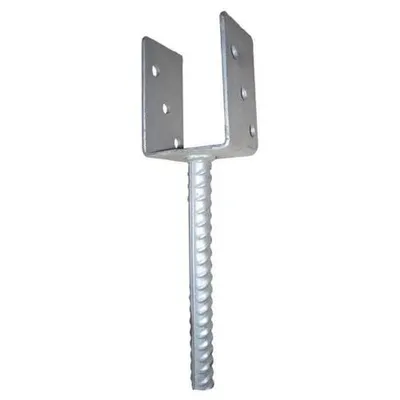 Obrázek produktu pro Levior Patka sloupku U 70x60x100mm tl.4mm trn 18x200mm ZN