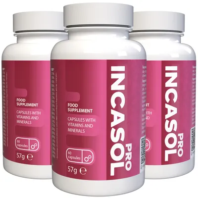 Productafbeelding van Incasol Pro - 180 Capsules (3x 60 capsules), Verpakking van 3