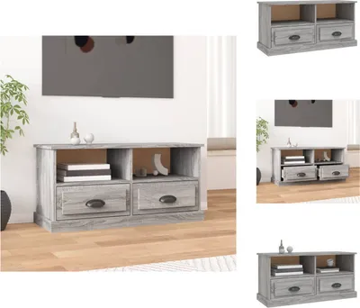 Image de vidaXL Armoire TV Gris Sonoma 93x35,5x45 cm Bois composite - Meuble TV