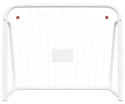 Image de But de football - 214 x 75 x 152 cm - But de football facile à ranger - Filet de football pour but de football - Poteaux de but