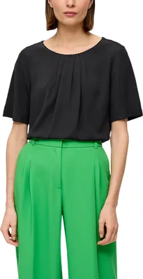 Obrázek produktu pro s.Oliver 2142685.9999.38, Halenka, Dospělý, Ženy, Černá, Krátký rukáv, Regular fit