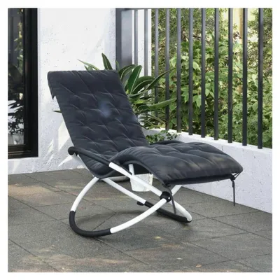 Produktbild von Auflage für Liege, schwarz, 160 x 50 x 10 cm, VeloursKunstleder