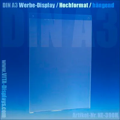 Produktbild von DIN A3 Werbe-Display / hängend