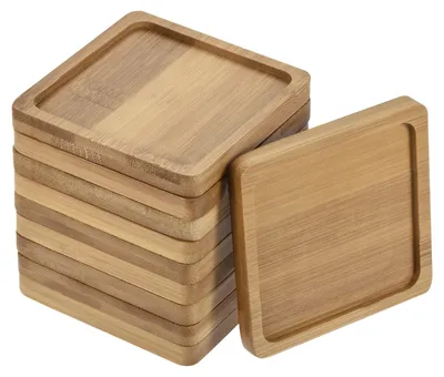 Produktbild von Set von 10 Bambus Blumentopfschalen 8cm