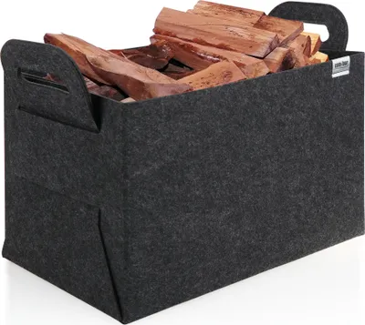 Produktbild von COM-FOUR® Filz-Tasche XXL für den Einkauf - Transporttaschen für Zeitungen, Altpapier und Shopping - Kaminholz-Tasche für Brennholz - Einkaufstasche