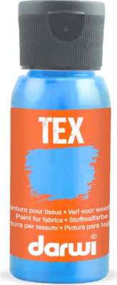 Produktbild von Darwi 4x DARWI Stoffmalfarbe, Flasche 50ml, Blau - Blau DA0100050215C