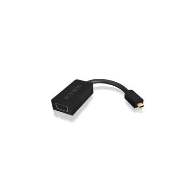 Produktbild von ICY BOX IB-AC503, VGA (D-Sub), HDMI Typ D (Mikrofon), Männlich, Weiblich, 1920 x 1080 Pixel, Schwarz