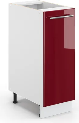 Produktbild von Vicco Lékárničková skříňka Fame-Line, 30 cm bez pracovní desky, Bordó červená vysoký lesk/Bílá