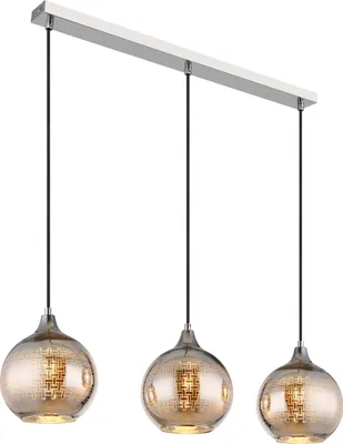Produktbild von Globo Lighting Hängeleuchte Metall weiß, 3x E27