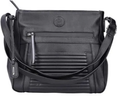 Produktbild von Rieker Damen Umhängetasche gestepptes Detail H1481, Farbe:Schwarz