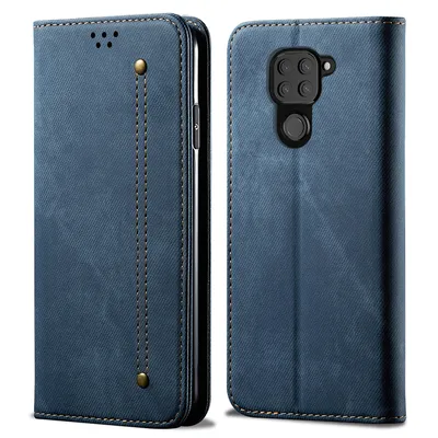 Obrázek produktu pro Redmi Note 9 Pouzdro, Kožené Peněženkové Pouzdro s Magnetickým Uzavíráním a Pouzdro s Funkcí Stojánku pro Xiaomi Redmi Note 9 Xiaomi Redmi Note 9 modré