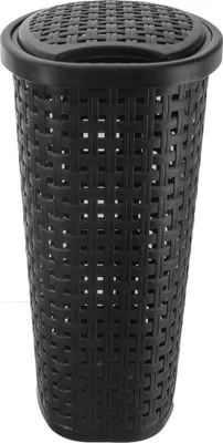 Produktbild von ORION UH Slim Wäschekorb mit Deckel 45 l schwarz