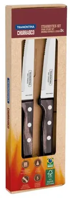 Produktbild von Tramontina Steakmesser Set Gaucho 2 teiliges Set