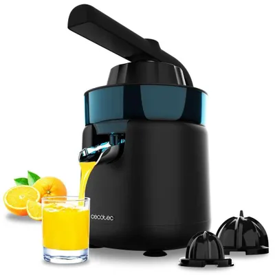 Zitruspresse elektrisch, 120 W, 2 Kegel, 250 ml, schwarz