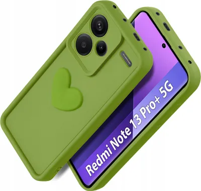 Immagine prodotto di Etui do Xiaomi Redmi Note 13 Pro+ Plus 5G silikonowe MATOWE serce