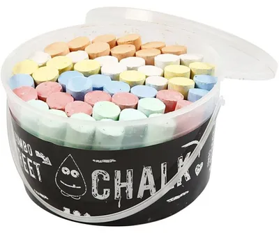 Immagine prodotto di Gesso stradale, jumbo, colori assortiti, 50 pezzi.