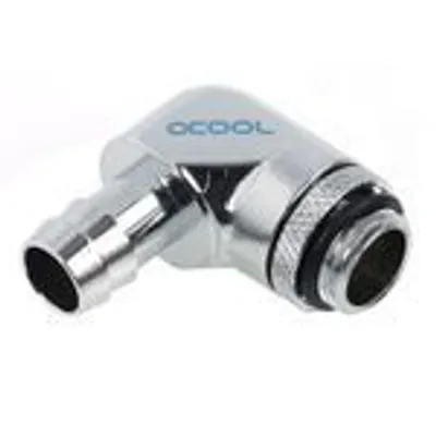 Imagen del producto de Alphacool 17135, Conector, latón, cromado, 1/4", 90°, 35 mm