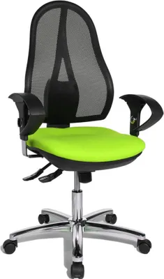 Produktbild von Topstar Bürostuhl Open Point SY Deluxe, OP290U G05 apfelgrün, schwarz, chrom Stoff