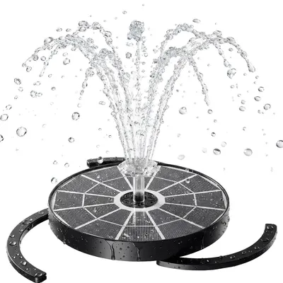 Obrázek produktu pro Solární fontána - 3,7 W - Plovoucí - 4 typy trysek