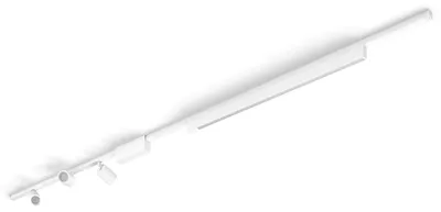 Produktbild von Philips Hue White and Color ambiance Perifo Basis-Set Deckenleuchte weiß gerade (3 Spots, 1 Light Bar), Intelligenter Einbaustrahler, Bluetooth/Zigbee, Weiß, LED, Metall, Synthetik, Nicht austauschbare(s) Leuchtmittel
