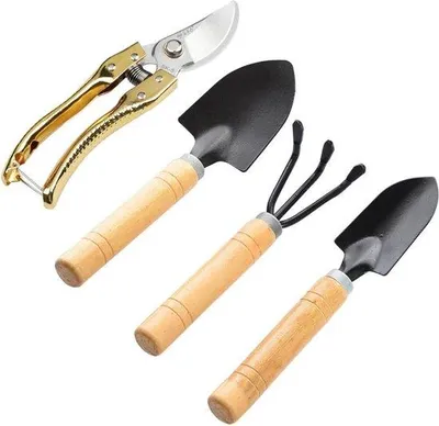 Obrázek produktu pro Sada zahradního nářadí, 4dílná, s rukojetí, pro ženy i muže