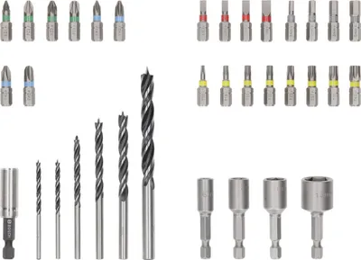 Produktbild von Extra Hard Schrauberbit- und PRO Wood Bohrer-Set, 35-tlg.