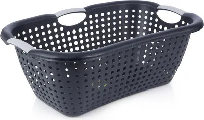 Produktbild von Wäschekorb aus Kunststoff, schwarz, 26 l