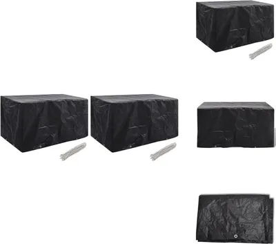 Zdjęcie produktu dla vidaXL Pokrowce na meble ogrodowe 2 szt. 8 oczek 180x70x90 cm - Pokrowce ochronne na meble ogrodowe