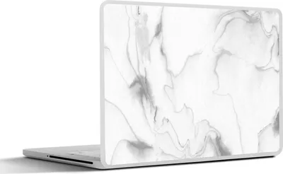 Produktbild von MuchoWow® Laptop Aufkleber Sticker Cover Marmor - Grau - Weiß - Abstrakt - Marmoroptik 30x21 cm - Sticker für Laptop - Selbstklebend