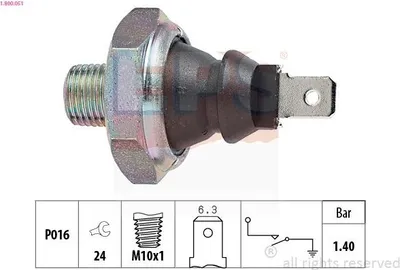 Produktbild von EPS 1.800.051 Öldruckschalter Öldrucksensor für VW Golf IV Schrägheck (1J1) GOLF II (19E, 1G1) PASSAT Variant (3B5) GOLF I Cabriolet (155) PASSAT