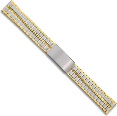 Produktbild von Minott Uhrenarmband Edelstahl Gelbgoldfarben/Bicolor Bicolor 24121, Stegbreite:20mm